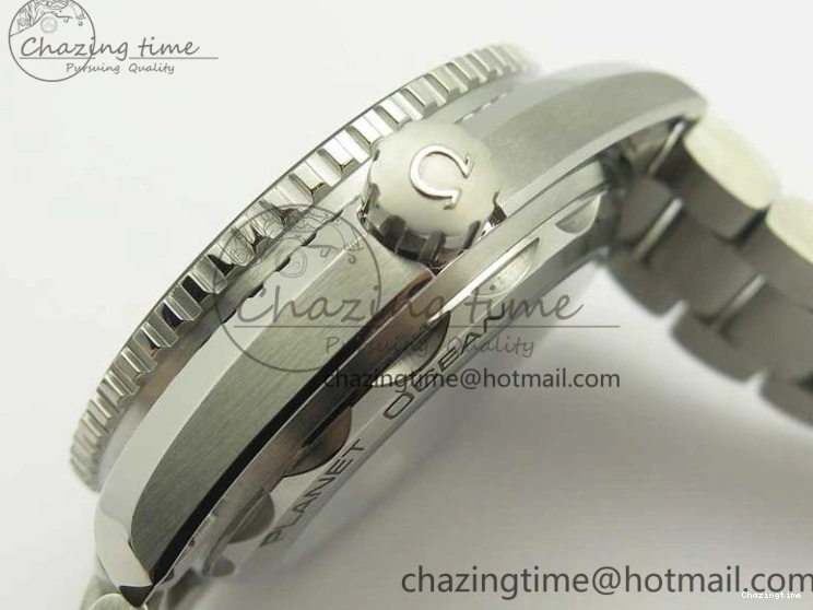 0428 Planet Ocean 2016 43.5mm SS Blue Bezel OM 1:1 Best Edition Blue Dial on SS Bracelet A8900 V WellDesigned 8029